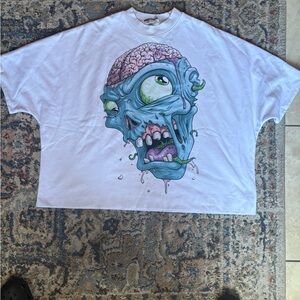Billionaire Studios Oversized big face zombie Tee